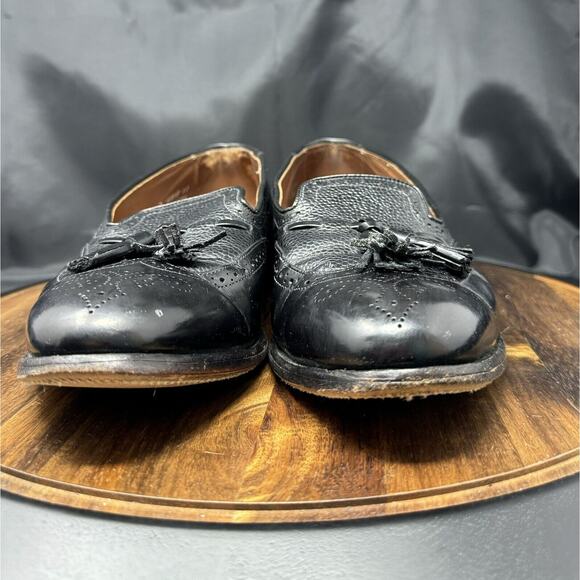 Allen Edmonds Auburn Men’s 11D Black Wingtip Tassel Loafer main image 8